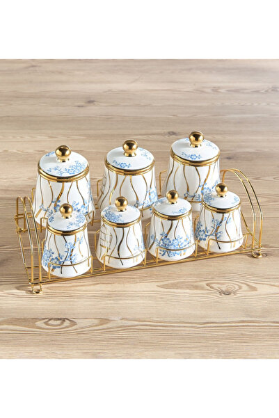 Generic طقم علب تخزين زايرا مكون من 7 قطع مع حامل