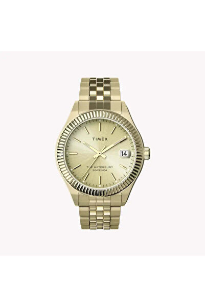 Timex Women's Gold Stainless Steel Watch, Gold Dial | Tw2t86900
