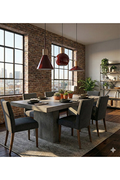 VEYRA Ahşap Başlıklı Retro Metal Sarkıt Avize