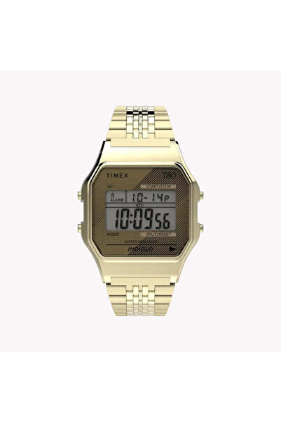 Timex Unisex Gold Stainless Steel Watch, Digital Dial | Tw2r79200