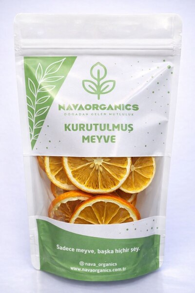 Şekersiz Kurutulmuş Portakal (100gr) | Katkısız %100 Doğal | Sağlıklı Atıştırmalık
