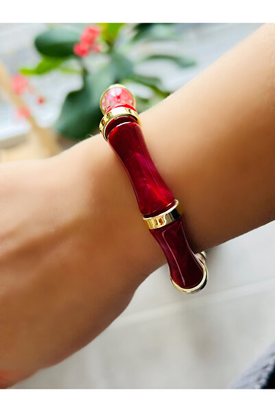 ACAR TAKI Red Mourning Rubber Bracelet Acr8698