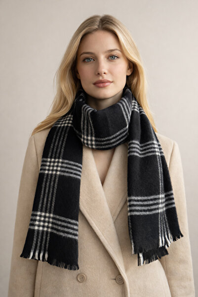 Şirin Giyim Aksesuar Eșarfă în carouri cu model pătrat pentru femei - șal de ...