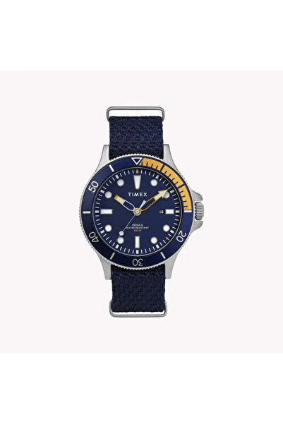 Timex Men's Blue Fabric Watch, Brass Case | Tw2t30400