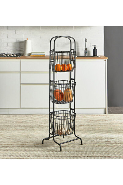 Generic Applique 3-Tier Kitchen Basket