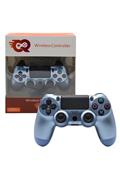 cr وحدة تحكم لاسلكية، عصا تحكم لجهاز بلاي ستيشن 4 والكمبيوتر الشخصي (أزرق تيت...