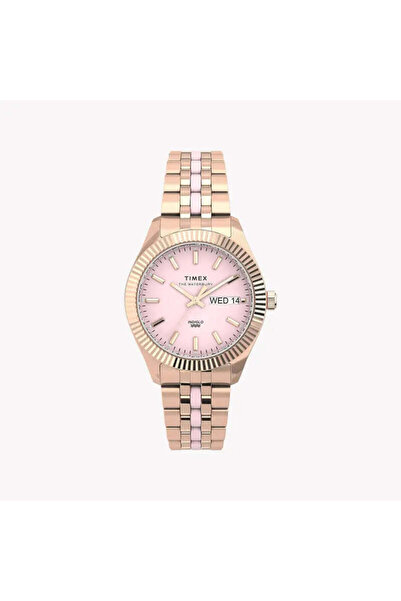 Timex Women's Rose Gold Stainless Steel Watch, Pink Dial | Tw2u82800