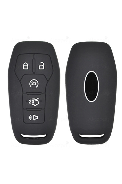 Alazpay غطاء مفتاح من السيليكون متوافق مع سيارات فورد فيوجن مونديو إكسبلورر م...