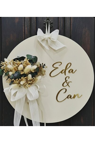 PAŞAOĞLU PLEKSİ Kişiye Özel 30cm beyaz ahşap kapi susu