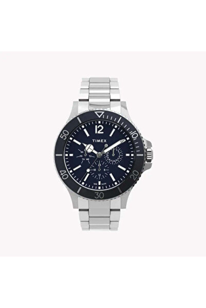 Timex Men's Silver Stainless Steel, Blue Dial | Tw2u13200