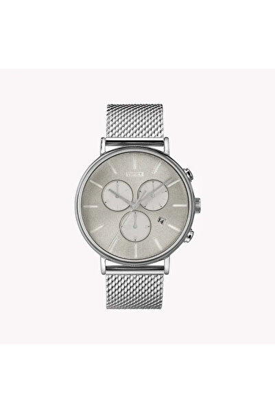 Timex Men's Silver Stainless Steel Watch, Silver Dial | Tw2r97900