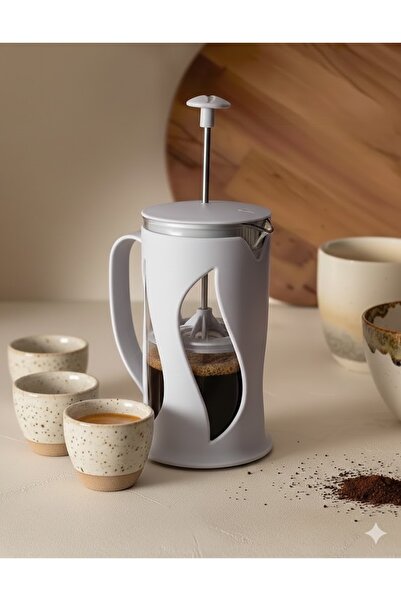 her evemağaza French Press - Soft Gray - 500 ml