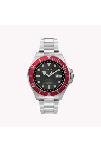 Timex Men's Silver Stainless Steel, Black Dial | Tw2u41700