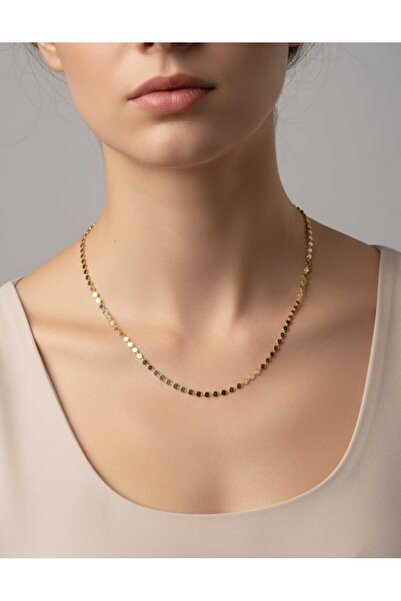 XUPING JEWELRY Xuping Crushed Pattern Chain Necklace