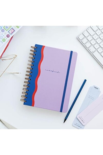 Nacario دفتر ملاحظات NrcrioShop A5 بغلاف صلب حلزوني مرن - دفتر ملاحظات غير مس...