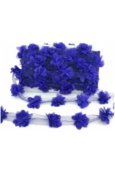 Nacario نركريوشوب - أزرق داكن قص بالليزر زهرة تول 1 متر 1201248