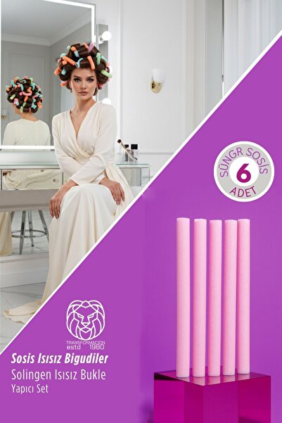 Transformacion Set de 6 ondulatoare profesionale pentru păr din burete – Valu...