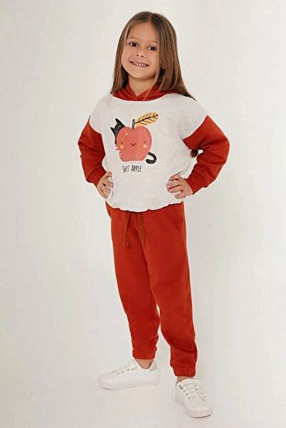 Rolypoly Girl's tracksuit - beige melange
