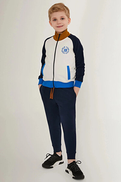 Rolypoly Chlapecká bílá tepláková souprava