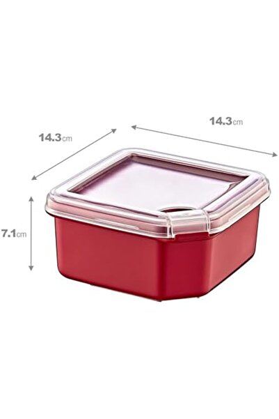 Yıldızan esnshop Q-Box حاوية تخزين 1000 مل كارمن ريد 1209132