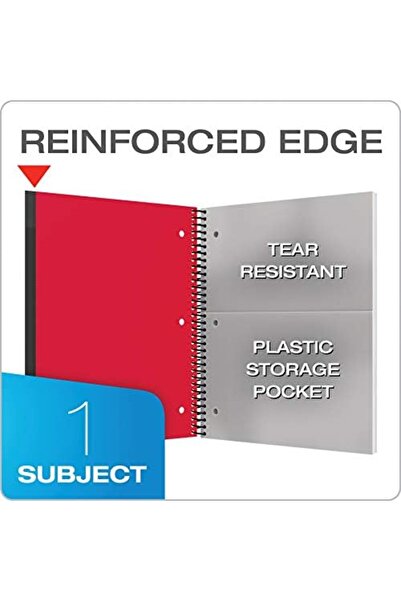 Nacario Nrcrioshop Spiral Notebook 3-Pack, 1 Subject, University Rule, Durabl...