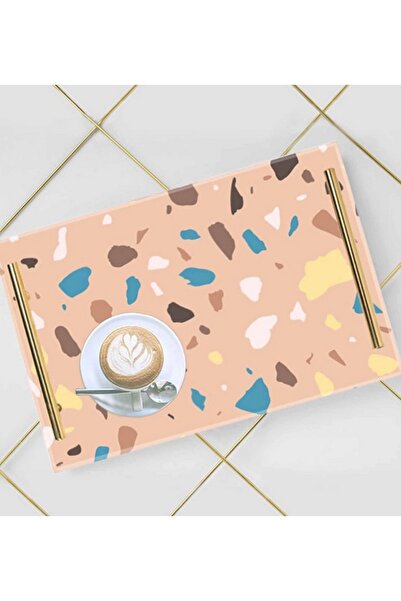 LOWHA صينية تقديم أكريليك مزخرفة