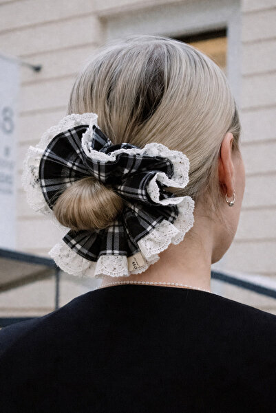 Louen lucie Ekose ,scrunchie lastikli simit toka