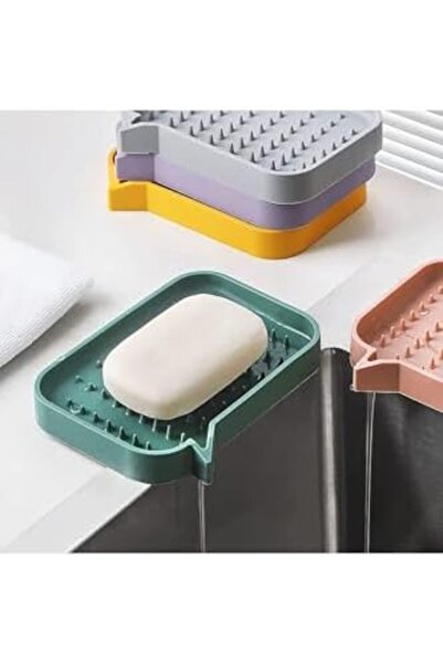 Yıldızan Esnshop Self-Notched Non-Slip Solid Soap Holder |   Silicone Soap Di...
