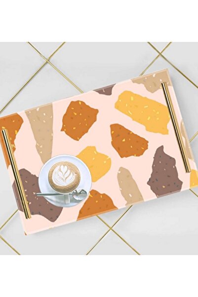 LOWHA صينية تقديم أكريليك مزخرفة