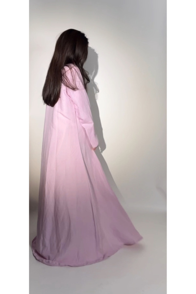 Cérna linen طقم عباية وفستان لينن