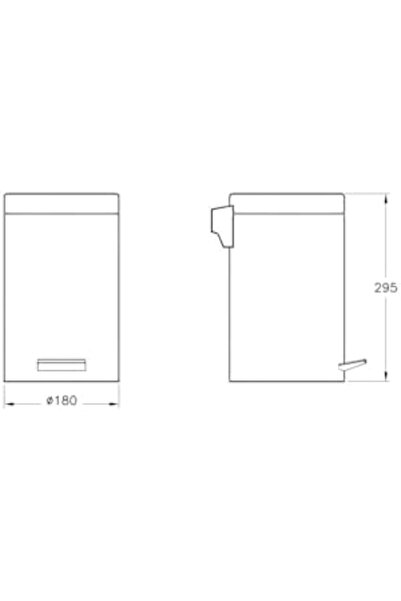 Nacario Nrcrioshop A44012 Trash Can, Soft-Close, 4.5 L, Shiny Stainless Steel...