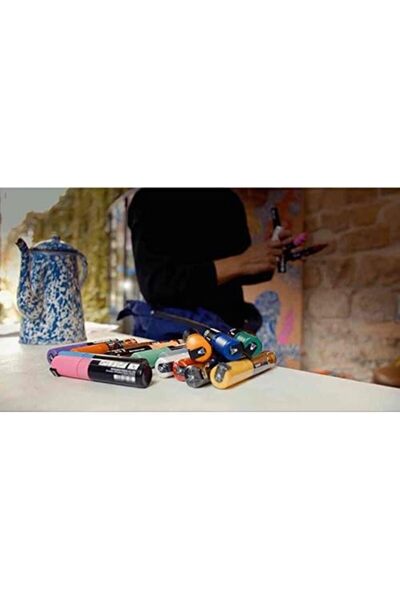 Nacario أقلام تلوين NrcrioShop Uni PC-7M - طرف كبير 4.5-5.5 ملم - 15 لونًا - ...