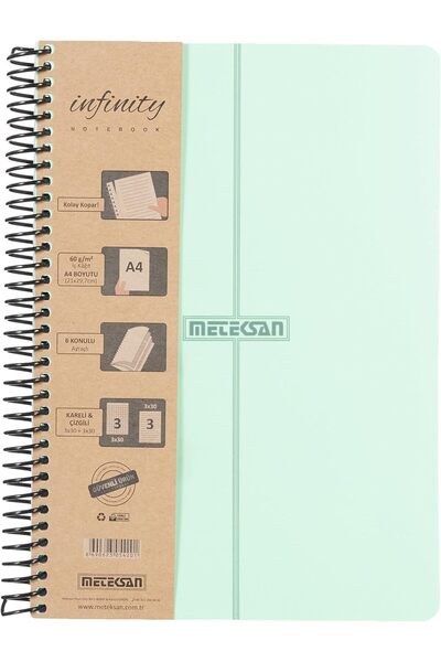 Nacario Nrcrioshop Pastel Series, A4, 6 Subjects (3 Checked , 3 Striped) 180 ...