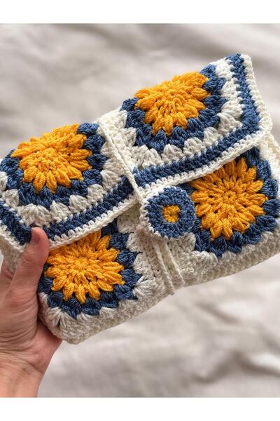 EHF LifeStyle EL ÖRGÜSÜ MOTİF KALPLİ KİTAP KILIFI