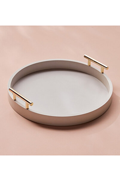 Generic Luxe Wooden Serving Tray - 35 cm