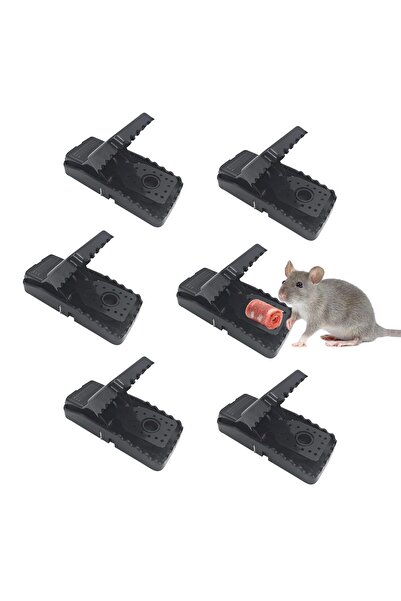Quunoot Reusable Mouse Traps, Set of 6, Durable ABS, Easy to Use, Indoor/Outdoor