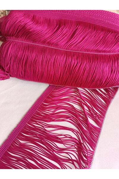 ULUPAMİR Mor Düz İpli Püskül Saçak 14 cm-Dekoratif Şerit-Elbise Aksesuarı