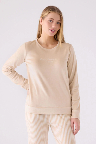 Pierre Cardin Kadın Krem Pijama Takımı