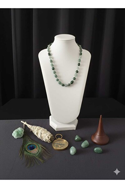 güleçdoğaltaş Natural Aventurine Stone Necklace - Stone of Luck and Opportuni...