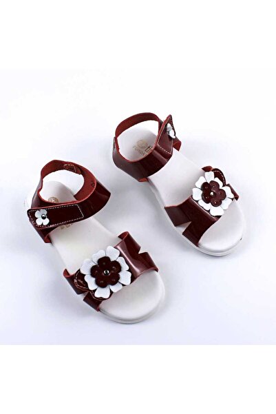 tino Sandals made of natural leather, patent leather, for girls, with flowers...