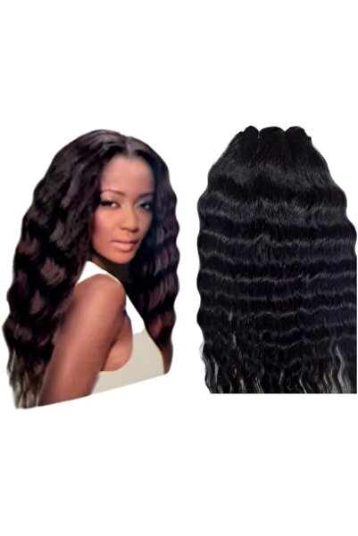 Generic Hair Extension Straight Wavy Style 24 Inches Black Lightweight Tangle...