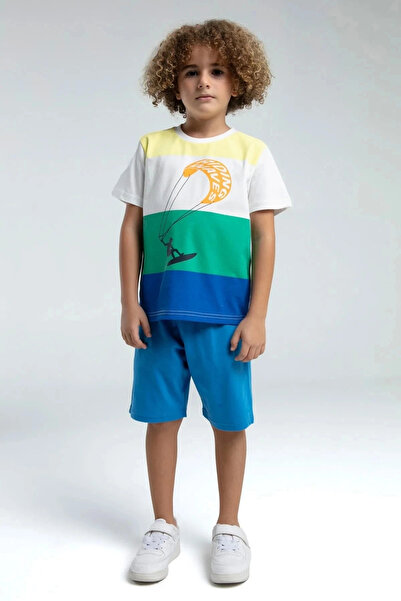 Rolypoly Boy's White Bermuda Suit