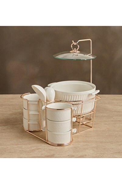 aiza 15-Piece Porcelain Soup Bowl Set