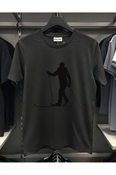 playwear PLAY WEAR Unisex Μπλουζάκι με στάμπα με λαιμόκοψη Crew Neck, μοντέρν...