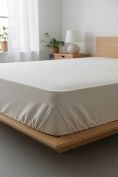 Ercahome tekstil Double Size Elastic Ranforce Fabric Bed Sheet with Two Pillo...