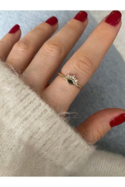 Pinery Jewels إصدار محدود - خاتم نسائي قابل للتعديل باللون الأزرق الداكن