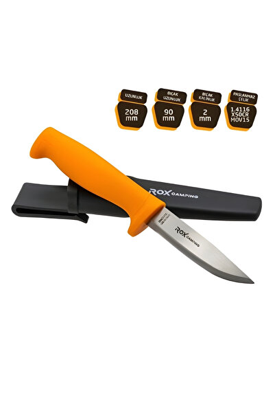 Bbox Bushcraft Eco Paslanmaz Çelik Kamp Bıçağı - Turuncu