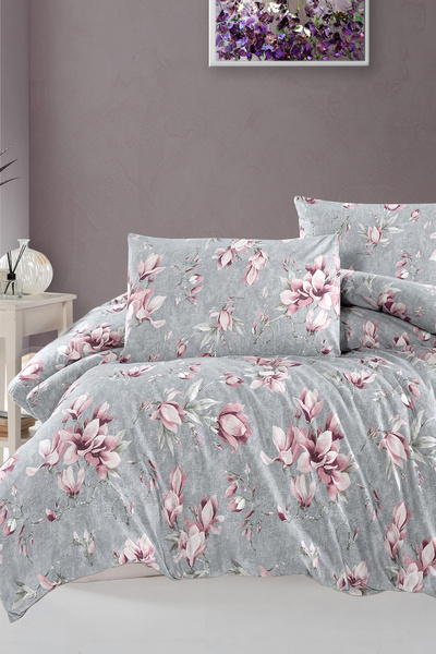 First Choice Marea 100% Cotton Double Duvet Cover Set - Fitted Sheet