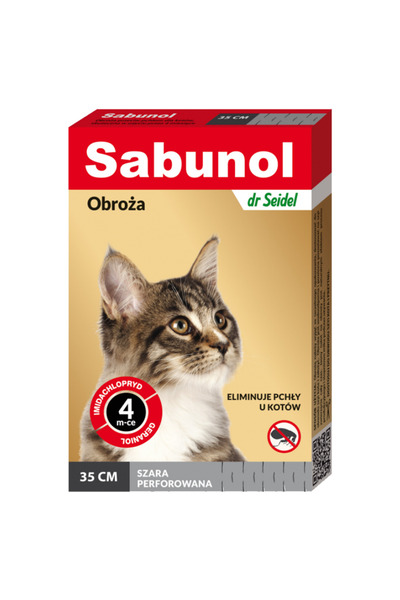 PisiMall Antiparasitic collar, fleas and ticks, Sabunol Cat, 35 cm