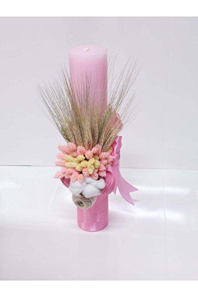 OBSIDION Lumanare botez COLORATA - roz